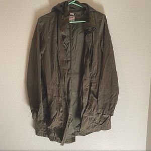 Army green utility jacket